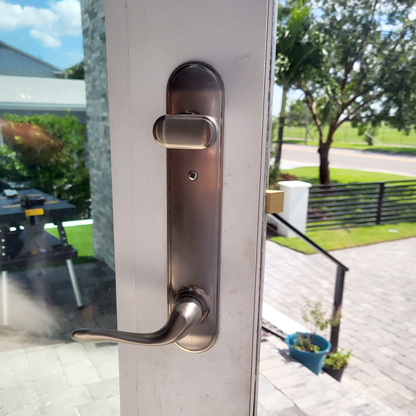Trillenium Handle Installed on Door