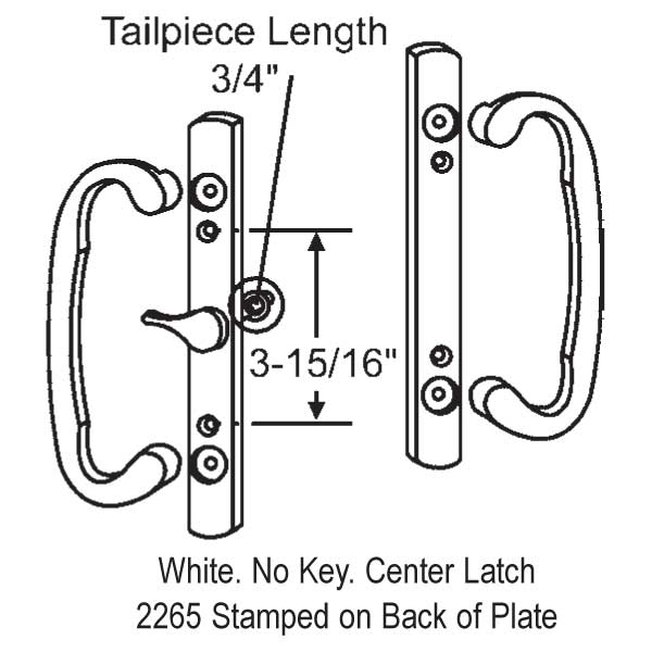 2265 Sash Controls Satin Nickel 13291SNK Window and Door Parts