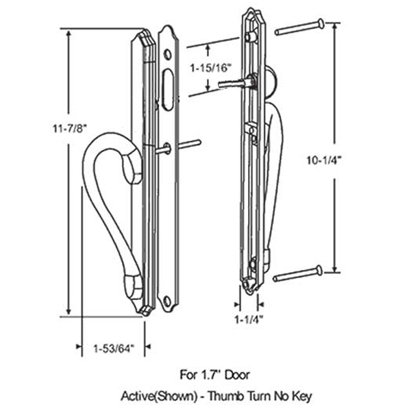 Handles Patio Doors 13347W Window and Door Parts