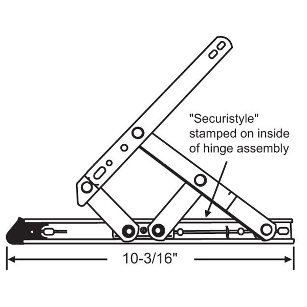 Securistyle Storm Window Hinge Set 28-93-10 | Window and Door Parts