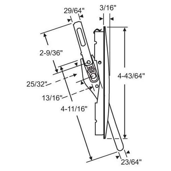 Truth Mirage MultiPoint Casement Lock 3413616 Window and Door Parts
