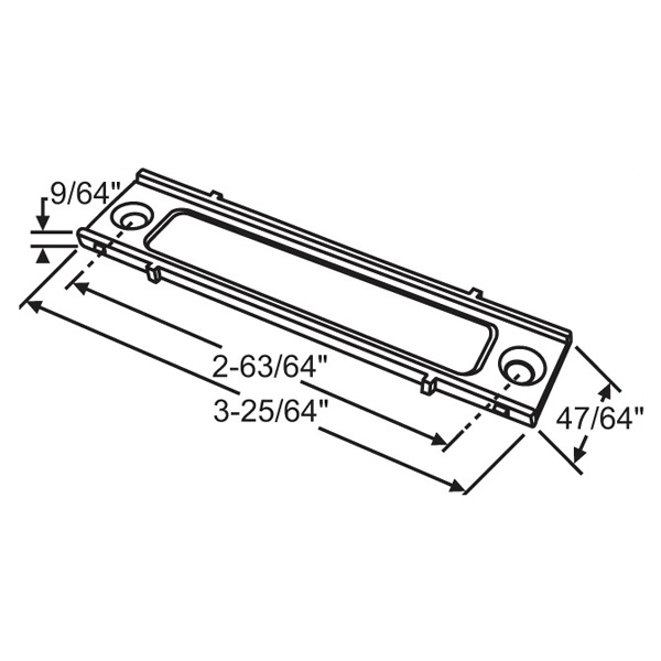 Window Backing Plate Backing Cover Plate 39-1030 | Window and Door Parts