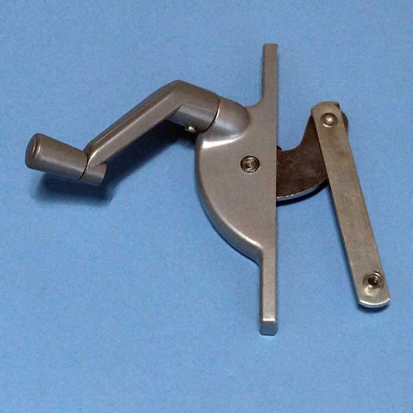 STB Jalousie Window Operator, Non-handed, Aluminum, 3-5/8 Arm