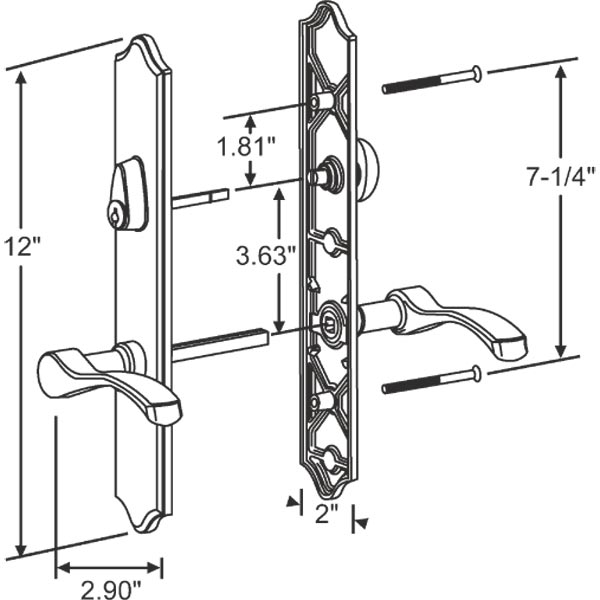Ashland Expressions Active Handle Set 55185snk Window and Door Parts
