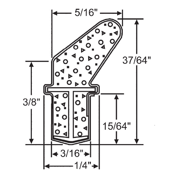 QLon Foam Door Seal 63385LW