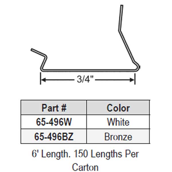 Metal Glazing Bead 65496bz Window and Door Parts