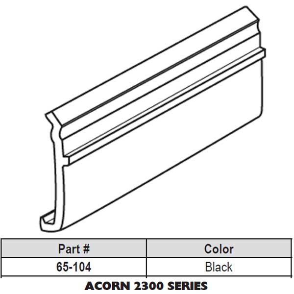 Snap In Vinyl Glazing Bead 65104W