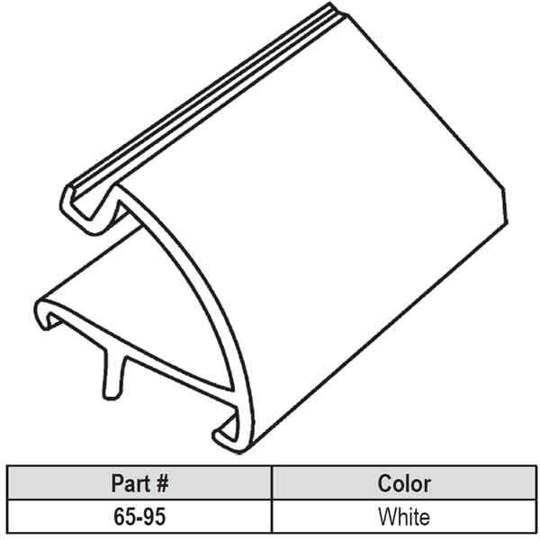 Snap In Vinyl Glazing Bead 65-95