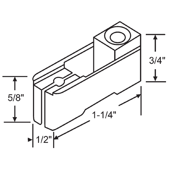 Peachtree Closet Door Pivot Bracket 7225