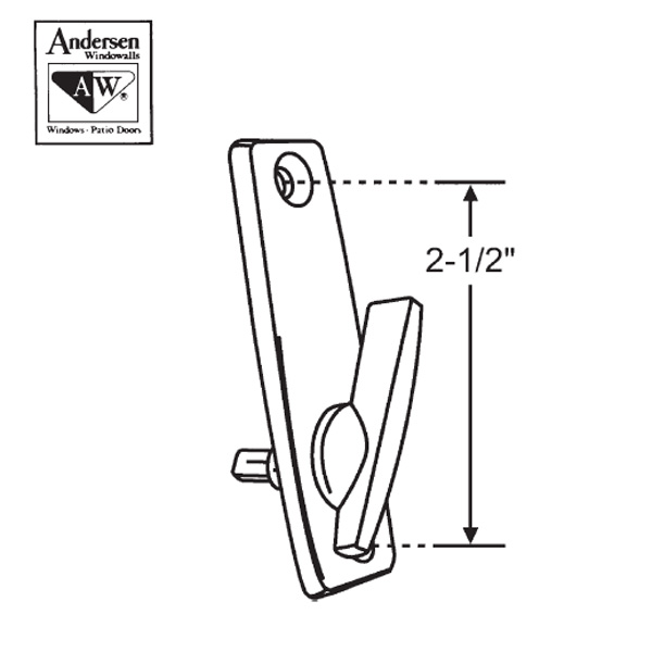 Patio Door Turn Latches Andersen Thumb Latch 7501278303 Andersen