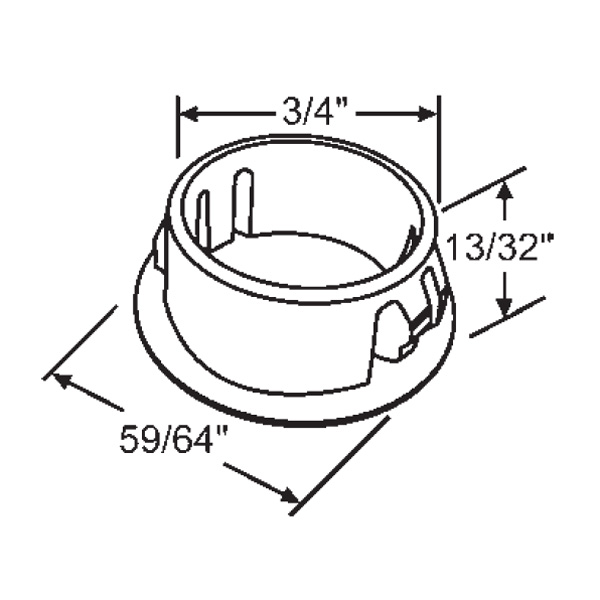 Screw Hole Cover White 851125W
