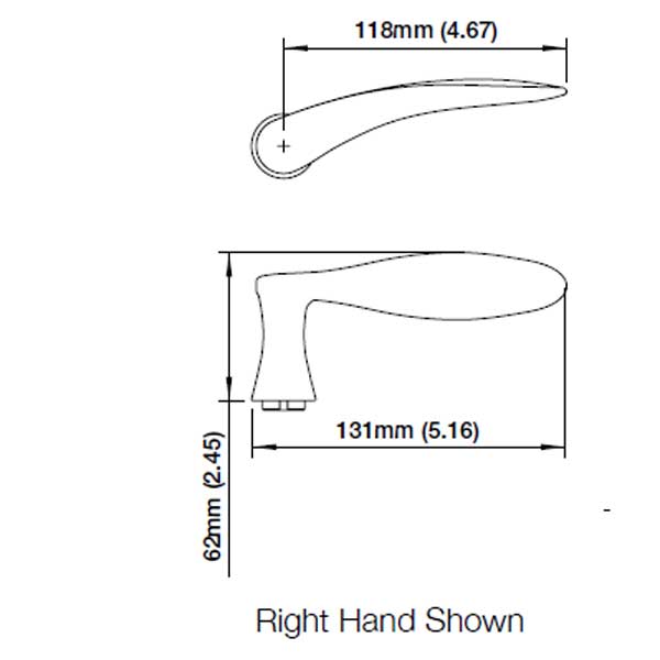 Hoppe HLS7 Rodos M1603/2167N Handle Set 3048721 | Window and Door