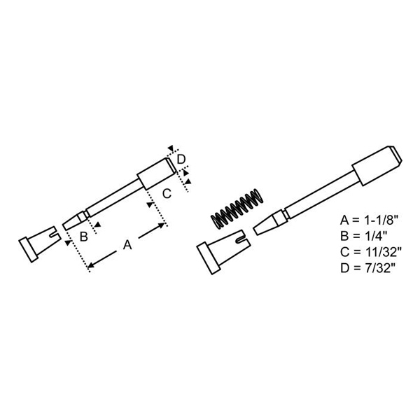 Screen Plunger 9024B Window and Door Parts
