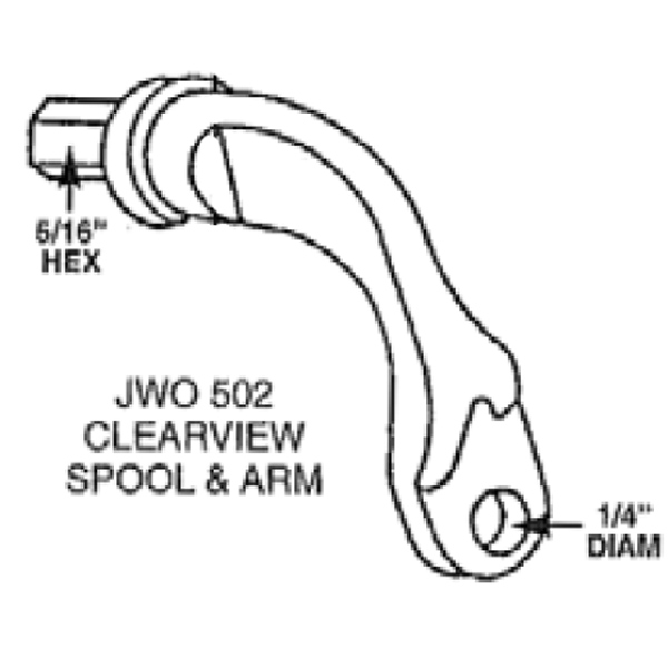 Clearview Window Spool and Arm Handle 90015566 Window and Door Parts