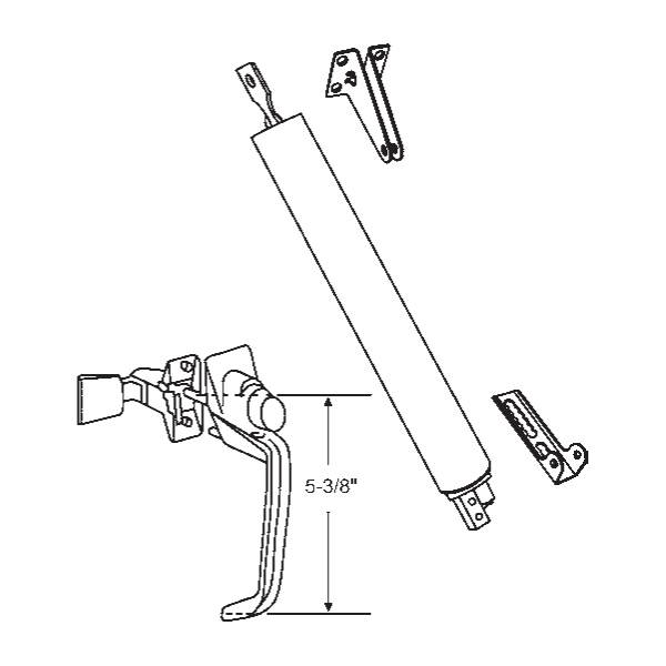 Strybuc Door Hardware Kit 19709AL 19709AL