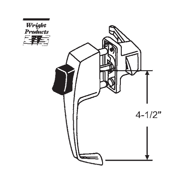 Push Button Latch 17-95 | Window and Door Parts