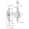 Amesbury Truth Patio Door Handle 13-382-3 2