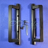 Roto Sliding Glass Door Handle Set Black 13-697B 3