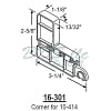 Screen Door Roller Assembly w/ Corner 10-414ssa 3