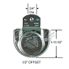 Closet Hanger Flat Wheel 3-185 3