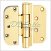 Hoppe Polished Brass Adjustable Door Guide Hinge 2664601 2