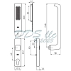 GU Lift and Slide Handle Set Silver 854-15829 2