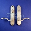 G-U Capri Satin Nickel Active Door Handle Set 854-16016 3