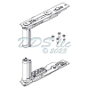 Giesse Chic 3D 100 Sash Hinge Set LH 856-10154LH 2