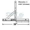Truth UL-LR Casement Window Hinge 10 Inch 28-15-38 2