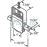 Screen Door Roller 10-404 1
