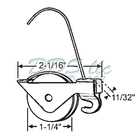 Sliding Screen Door Roller 10-469M 1