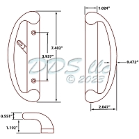 Sonoma Sliding Door Handle Set 13-14380-BL 1