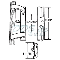 Fleetwood Patio Door Handle 13-261WHA 1