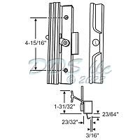 Sliding Patio Door Handle w/ Key Lock13-271K 1