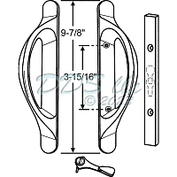 Amesbury Truth Allure Patio Door Handle Set 13-372-3 1