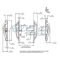 Amesbury Truth Patio Door Handle 13-382-3 1
