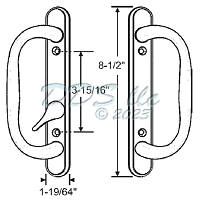 2625 Patio Door Handle 13-409W 1