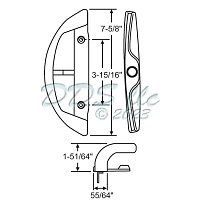 Patio Door Handle 13-485shwk 1