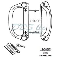 Silverline Patio Door Handle 13-508W 1