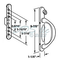 Roto Patio Door Handle Set 13-503WR 1