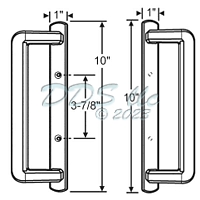 PGT Sliding Door Handle Set Keyed 13-530W-CK 2