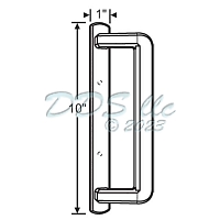 PGT Exterior Sliding Door Handle White 13-530W-E 1