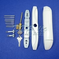 Interlock Intuition Sliding Door Handle White 13-595wk