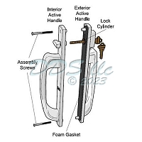 Pella Sliding Door Handle Set 13-700WK 1