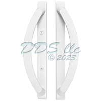 Rockwell Sarasota Sliding Door Handle Set White 13-741W