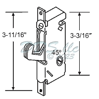 Sliding Door Mortise Lock Stainless Steel 16-175SS 1