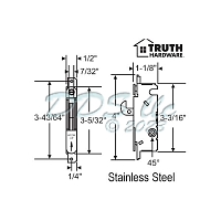 Sliding Door Mortise Lock 16-397SS 1
