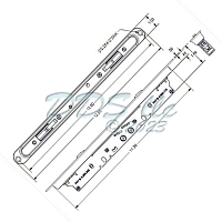 Truth Sliding Door Mortise Lock 16-611 1
