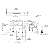 Truth Nexus Two Point Sliding Door Mortise Lock 16-707ss