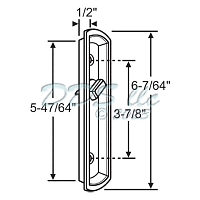PGT Bronze Interior Recessed Handle with Thumbturn 16-712BZ 1